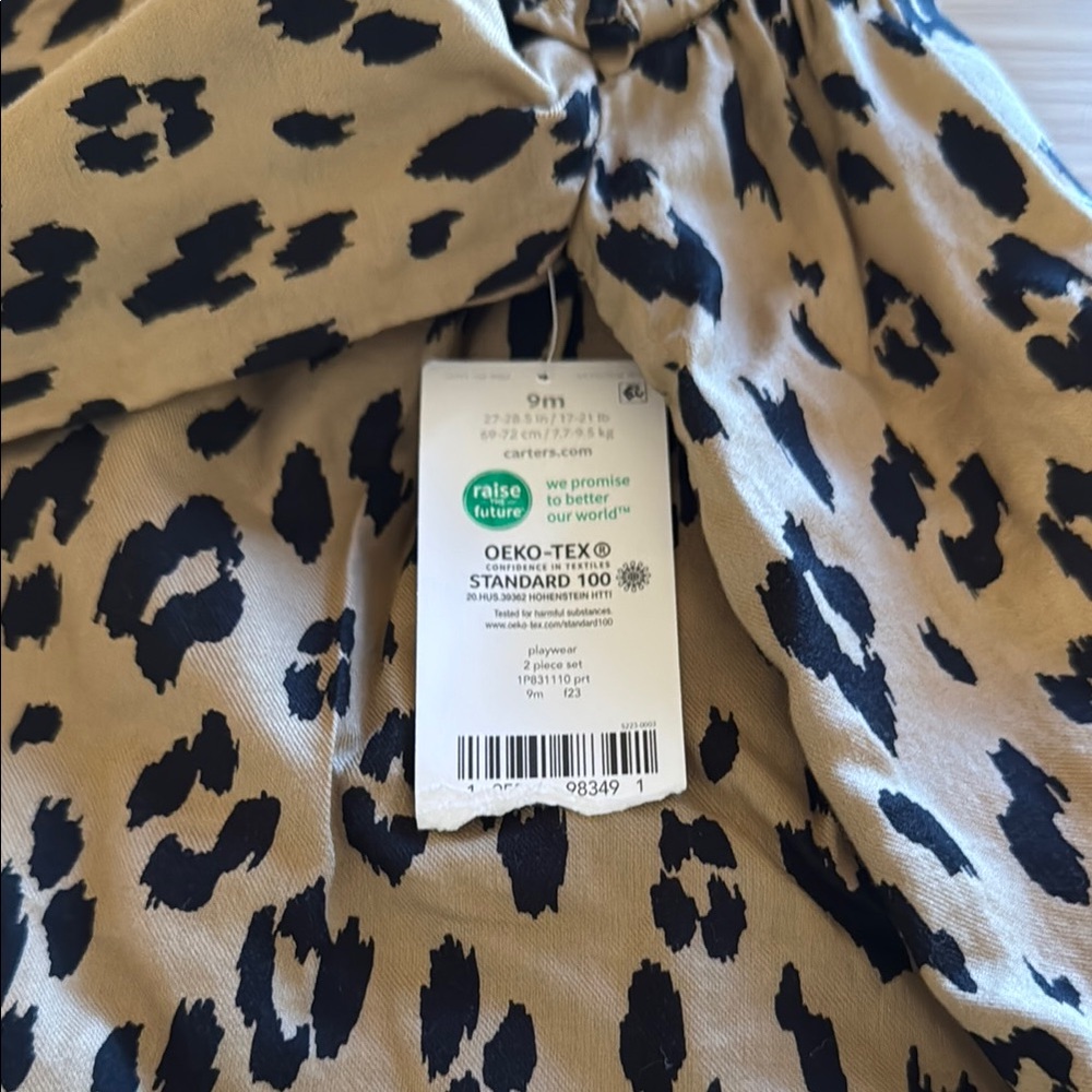 Carter’s Leopard Print Baby Dress - Picture 2 of 6